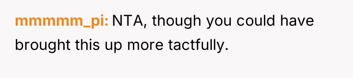 mmmmm_pi NTA, though you could have brought this up more...