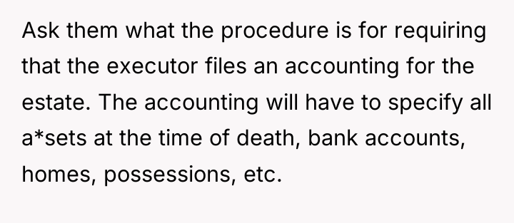 Ask them what the procedure is for requiring that the...