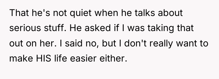 That he's not quiet when he talks about serious stuff....