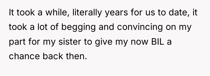 It took a while, literally years for us to date,...