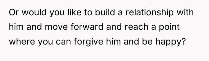 Or would you like to build a relationship with him...
