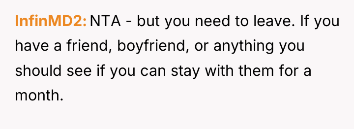 InfinMD2 NTA - but you need to leave. If you...