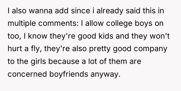 I also wanna add since i already said this in...