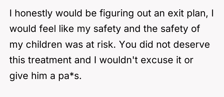 I honestly would be figuring out an exit plan, I...