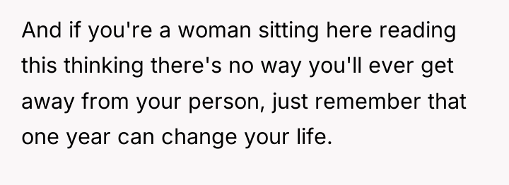 And if you're a woman sitting here reading this thinking...