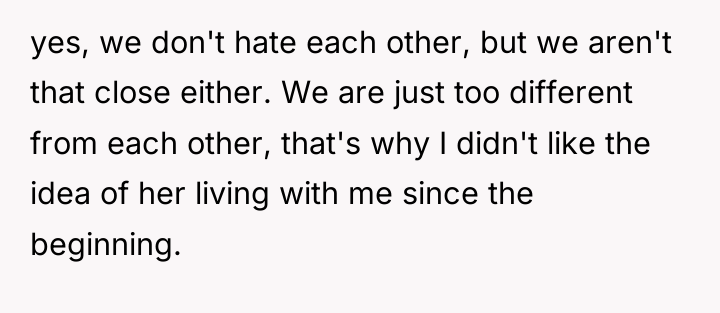yes, we don't hate each other, but we aren't that...
