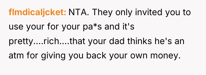 flmdicaljcket NTA. They only invited you to use your for...