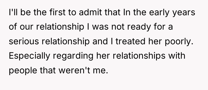 I'll be the first to admit that In the early...