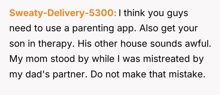 Sweaty-Delivery-5300 I think you guys need to use a parenting...