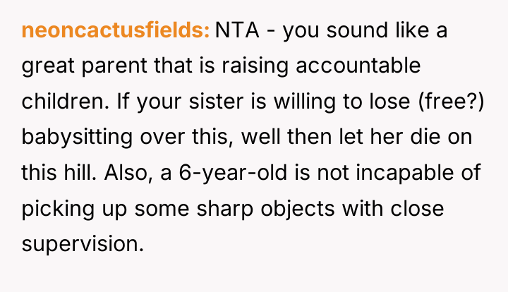 neoncactusfields NTA - you sound like a great parent that...