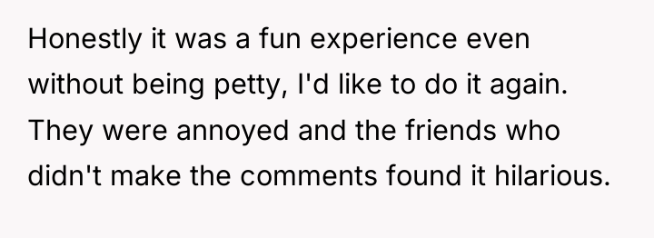 Honestly it was a fun experience even without being petty,...