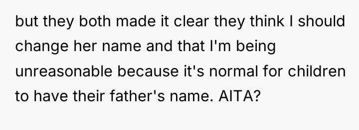 but they both made it clear they think I should...