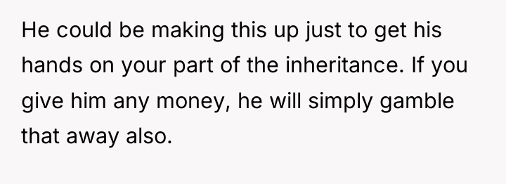 He could be making this up just to get his...