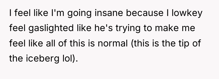 I feel like I'm going insane because I lowkey feel...