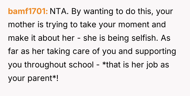 bamf1701 NTA. By wanting to do this, your mother is...