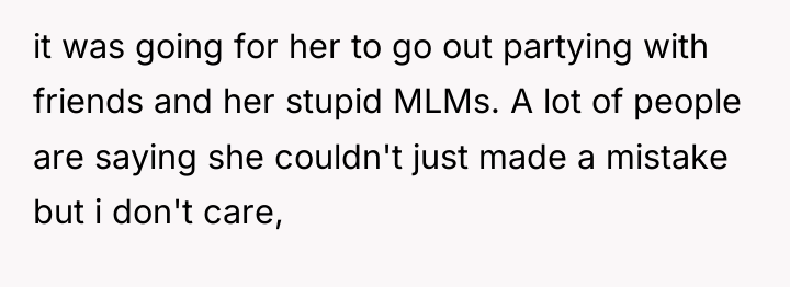 it was going for her to go out partying with...