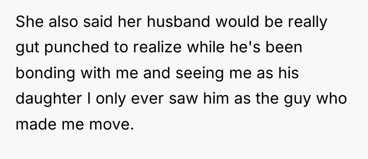 She also said her husband would be really gut punched...
