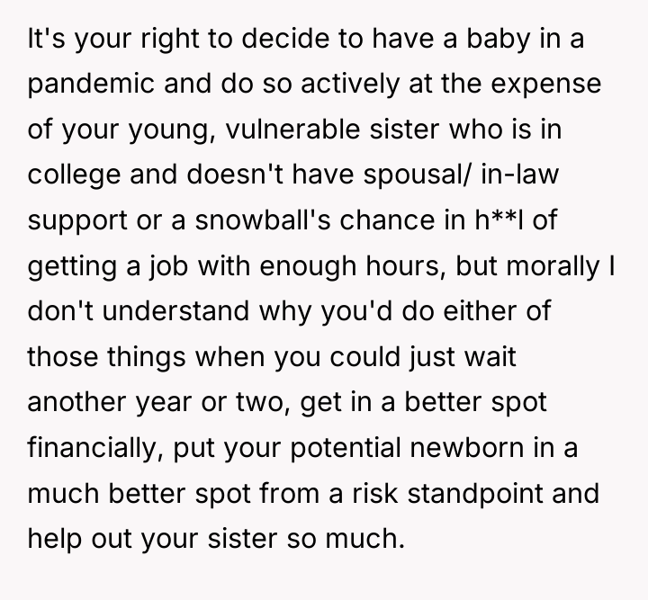 It's your right to decide to have a baby in...