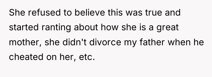She refused to believe this was true and started ranting...