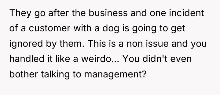 They go after the business and one incident of a...