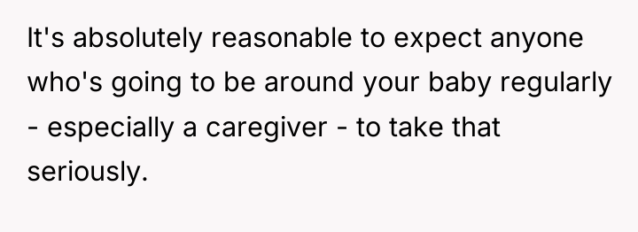 It's absolutely reasonable to expect anyone who's going to be...