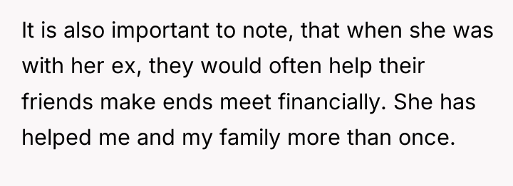 It is also important to note, that when she was...