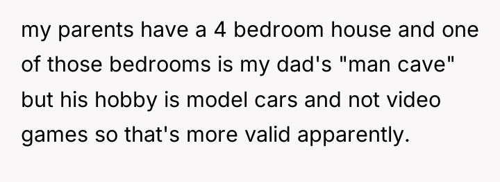 my parents have a 4 bedroom house and one of...
