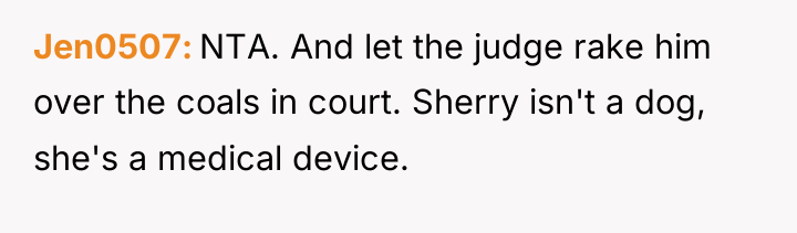 Jen0507 NTA. And let the judge rake him over the...