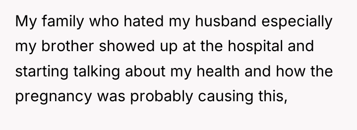 My family who hated my husband especially my brother showed...