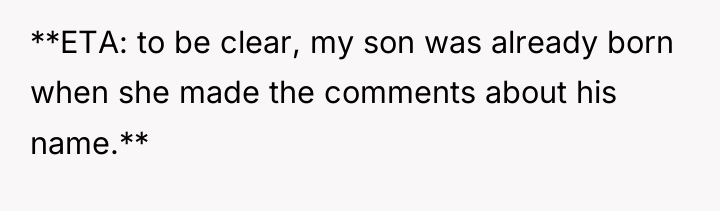 **ETA: to be clear, my son was already born when...