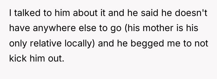 I talked to him about it and he said he...