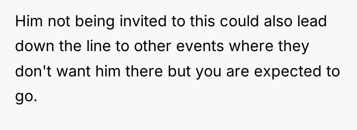 Him not being invited to this could also lead down...