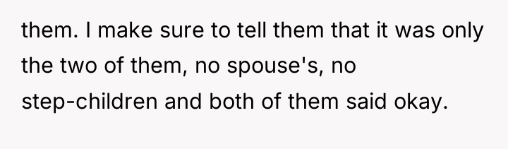 them. I make sure to tell them that it was...