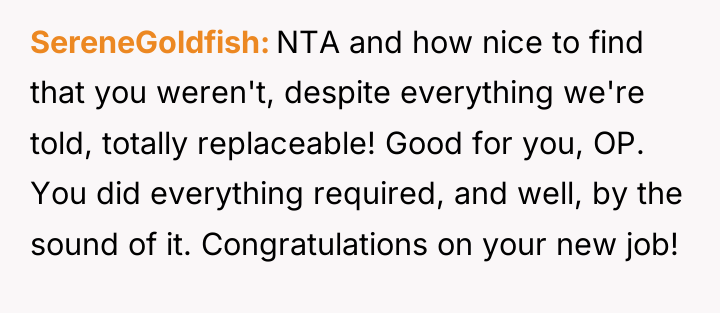 SereneGoldfish NTA and how nice to find that you weren't,...