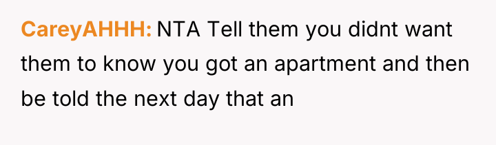 CareyAHHH NTA Tell them you didnt want them to know...