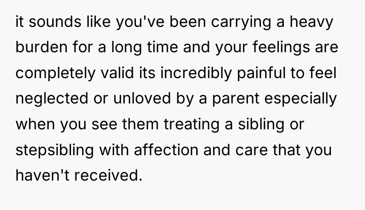 it sounds like you've been carrying a heavy burden for...