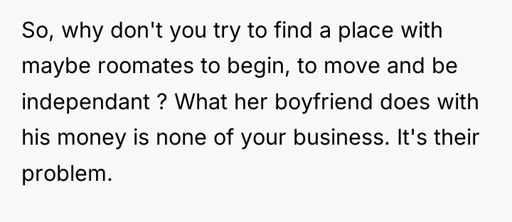 So, why don't you try to find a place with...