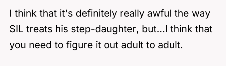 I think that it's definitely really awful the way SIL...