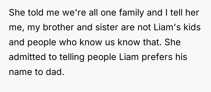 She told me we're all one family and I tell...