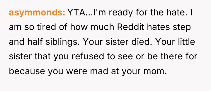 asymmonds YTA...I'm ready for the hate. I am so tired...