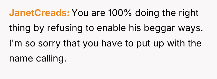 JanetCreads You are 100% doing the right thing by refusing...