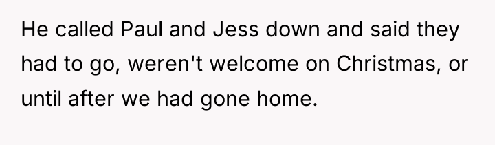 He called Paul and Jess down and said they had...