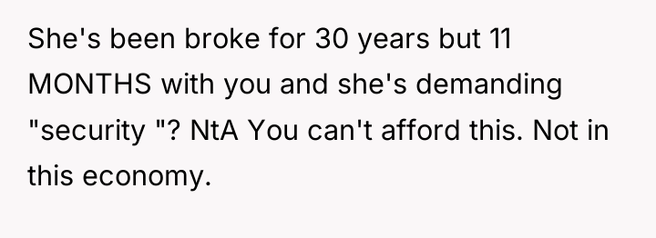 She's been broke for 30 years but 11 MONTHS with...