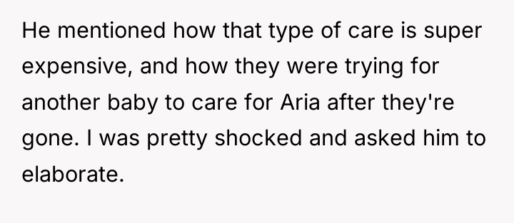 He mentioned how that type of care is super expensive,...