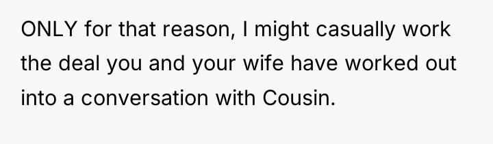 ONLY for that reason, I might casually work the deal...