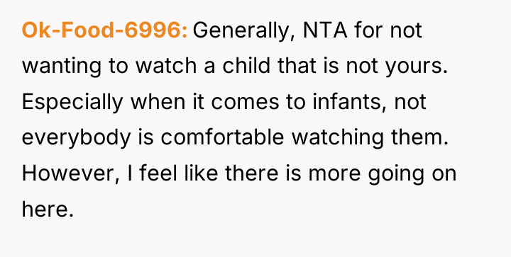 Ok-Food-6996 Generally, NTA for not wanting to watch a child...