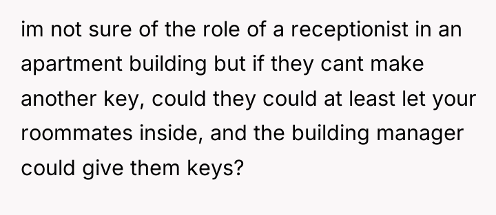 im not sure of the role of a receptionist in...