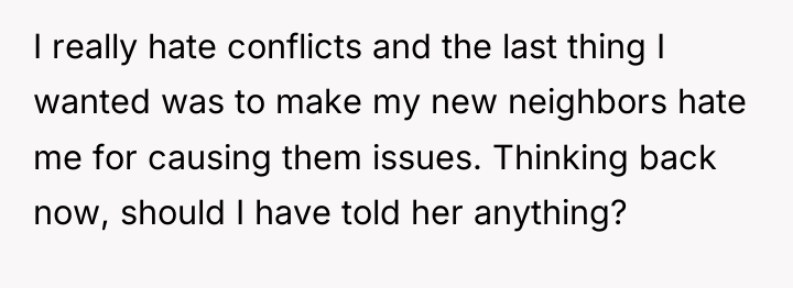 I really hate conflicts and the last thing I wanted...