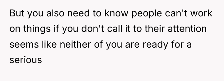 But you also need to know people can't work on...