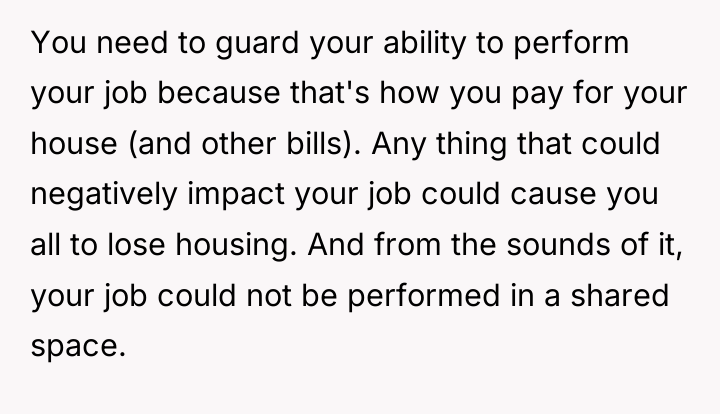 You need to guard your ability to perform your job...